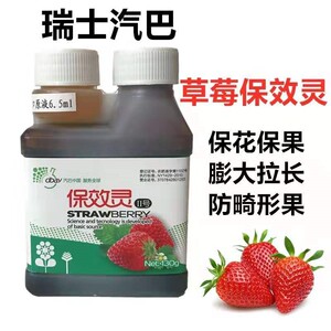 瑞士汽巴草莓保效灵草莓专用保花保果膨大素膨大剂草莓膨果叶面肥
