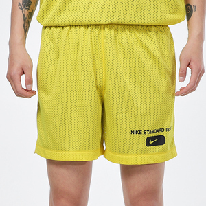 nike耐克短裤男2021夏季新款篮球健身训练运动裤黄色五分裤da3031