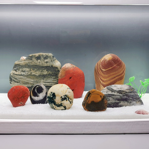 玛瑙雨中花淘宝天然彩石长江石五彩石造景石原石鹅卵石奇石鱼缸石