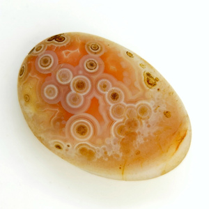 三峡雨花石带眼缠丝玛瑙图案石天然原石籽料吊坠奇石长江石收藏品