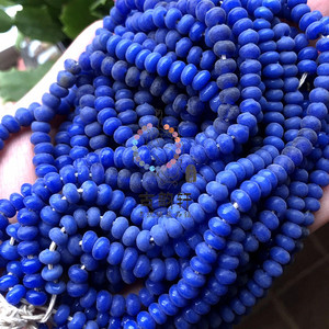 孔雀蓝琉璃珠