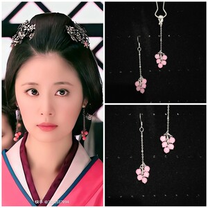 美人心计林心如窦漪房同款古风耳饰耳环无耳洞耳夹耳坠款s925耳钩