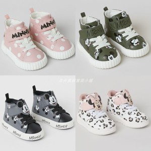 折扣HM H&M上海专柜正品童装童鞋 婴儿宝宝米奇米妮运动板鞋学步
