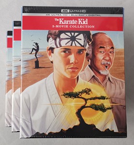 现货正版karate kid 功夫梦 新龙威小子1-3 4k uhd 6碟中字us蓝光