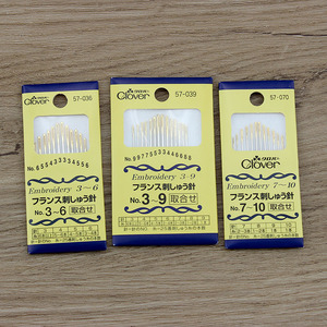 日本Clover可乐工具法式刺绣针组 欧式刺绣专用手缝针大眼手工针