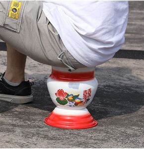 尿盆大人夜壶男女通用塑料便盆坐便器小户型小号小尿桶简易便携式