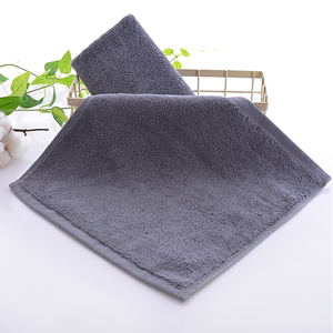 灰色方巾纯棉火疗艾灸用小毛巾30x30cm儿童手巾手帕吸水柔软定制