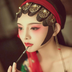 中国风海棠春戏曲头饰京剧花旦戏服头饰古风古装头饰贵妃醉酒头饰