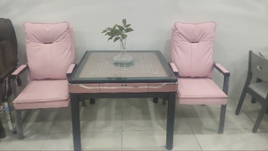 宣和全自动麻将机直售，全自动四口餐桌机，粉色系列带椅子