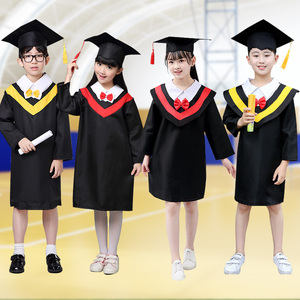 儿童博士服小学生幼儿园博士服学士服演出服博士帽毕业照服装礼服