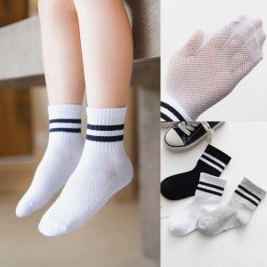 白色二道杠袜子
