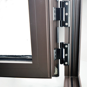 50型隔热断桥铝合金门窗合页 铰链平开窗户子母合页 暗合页黑白色