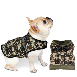 宠物春夏秋装狗狗贵宾比熊幼犬大狗衣服迷彩服军装狗狗衣服