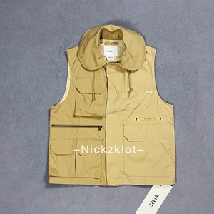 wtaps trader vest cotton.weather.ripstop 拼接 马甲 背心 21aw