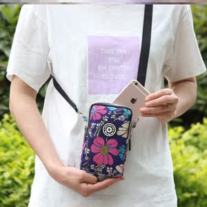 能挂在脖子上的手机套老人机老年专用工具袋挂可斜挂通用两层拉链