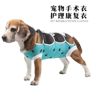 宠物手术衣服小狗康复衣狗狗猫咪法斗八哥绝育服受伤保护护理衣服