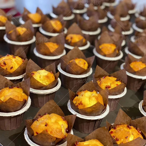 烘焙包装郁金香杯荷花帽纸杯蛋糕马芬杯卷边底托火焰杯麦芬蛋糕托