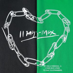 【回形针图案!很有逼格】短袖t恤男夏季宽松纯色印花百搭上衣服