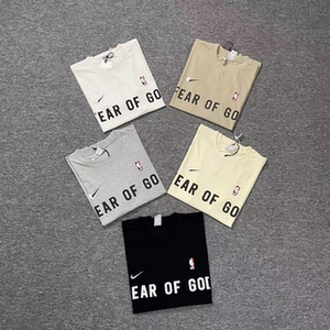 正确fog fear of god三方联名篮球训练服nba essentials短袖t恤男