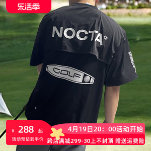 NOCTA GOLF联名DRAKE高尔夫运动球衣夏季速干尼龙宽松休闲短袖T恤