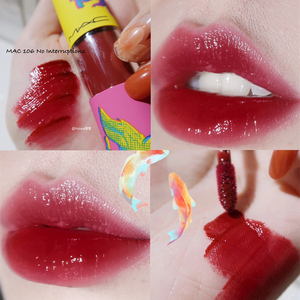 mac/魅可棒棒糖唇釉106#泫雅色漆光唇彩染唇液锦鲤限量版镜面唇釉