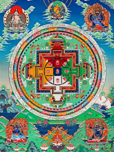 大威德十三尊坛城 相纸打印塑封 藏传佛教佛菩萨金刚画像唐卡t1