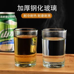 白洒杯怀白酒柸小号古典12只装家用厚底玻璃小号白酒杯套装一口杯