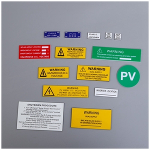 双色板标牌 亚克力电气箱仪表指示牌按钮标牌定做ABS雕刻安全标识
