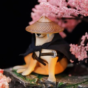 正版原创武士沙雕柴犬侠客狗模玩潮玩gk手办预售