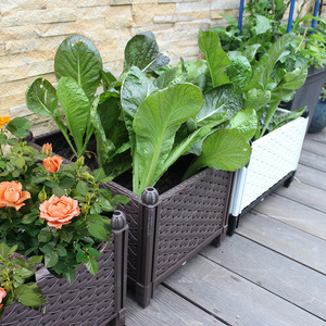 种植箱pp塑料花盆家庭屋顶菜园种菜户外阳台长方形加厚蔬菜菜盆