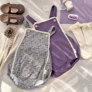 吊带裤开档婴儿