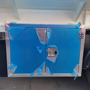 半挂车铝合金工具箱超大货车外挂车载罐车大工具箱加厚带锁对开门