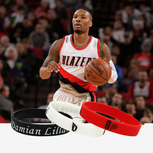 利拉德nba球星硅胶手环腕带0号运动开拓者夜光情侣时尚手带潮流男