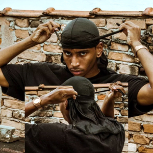 durag头巾纱黑白灰美式hiphop嘻哈街舞bboy说唱透气吸汗