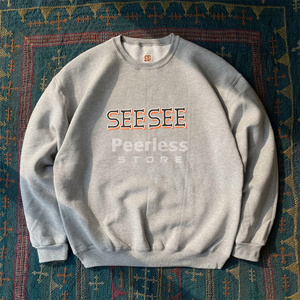 现货 SEE SEE Fruits Crew 字母印花休闲宽松长袖卫衣帽衫 23ss