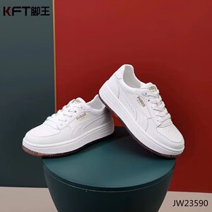 kft脚王新款女鞋低帮小白鞋系带百搭休闲鞋正品休闲鞋学生jw23590