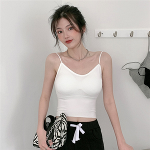 美背内衣女无钢圈文胸学生高中少女吊带抹胸裹胸运动背心网红爆款