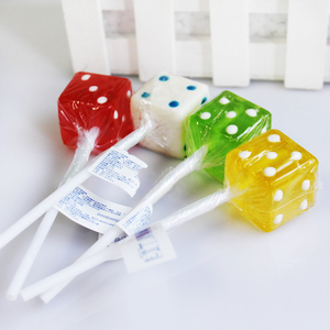 骰子棒棒糖网红儿童创意筛子色子散装小孩可爱方形造型糖