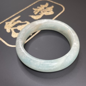 静好珠宝精品佘太翠蓝冰蓝天白云手镯支持选料定制只做精品