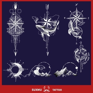 苏小木 星辰草本果汁贴纹身 花臂ins风 防水半永久持久女男贴纸