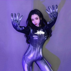 毒液套装性感同款衣服面具服装连体紧身大人漫威黑白成人女蜘蛛侠