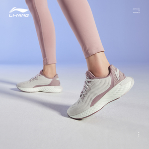 李宁跑步鞋女秋季女鞋减震跑鞋轻便休闲鞋子女士运动鞋