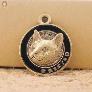 宠物猫牌狗牌定制防丢名牌挂牌吊牌宠物牌名字刻字猫咪项圈刻字