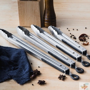 烙饼专用夹子子超长不锈钢牛排夹防烫烤肠烤肉商用油炸耐高温厨房