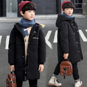 男童羽绒服2019新款大款儿童加长过膝盖男孩大童羽绒服12洋气15岁