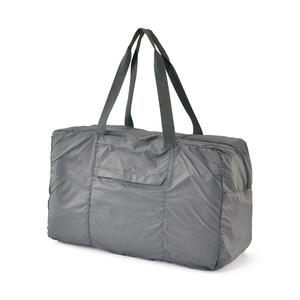 日本代购 无印良品 muji 锦纶单肩波士顿包可折叠很薄滑翔伞料