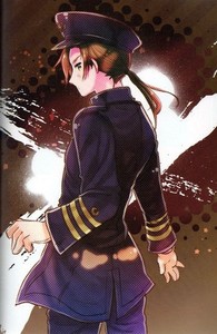 cosplay服装aph黑塔利亚王耀本家人设黑色军装cos