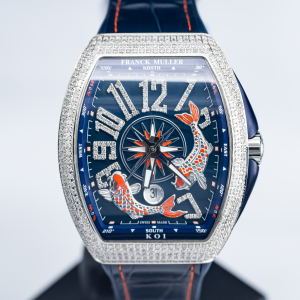 franck muller 法穆兰 vanguard系列 v45 锦鲤镶钻法郎时尚男表