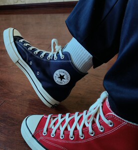 匡威 converse 鸳鸯 桐生战兔配色 从两双鞋拆出 全新