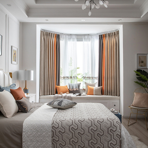 飘窗拐角窗帘轨道